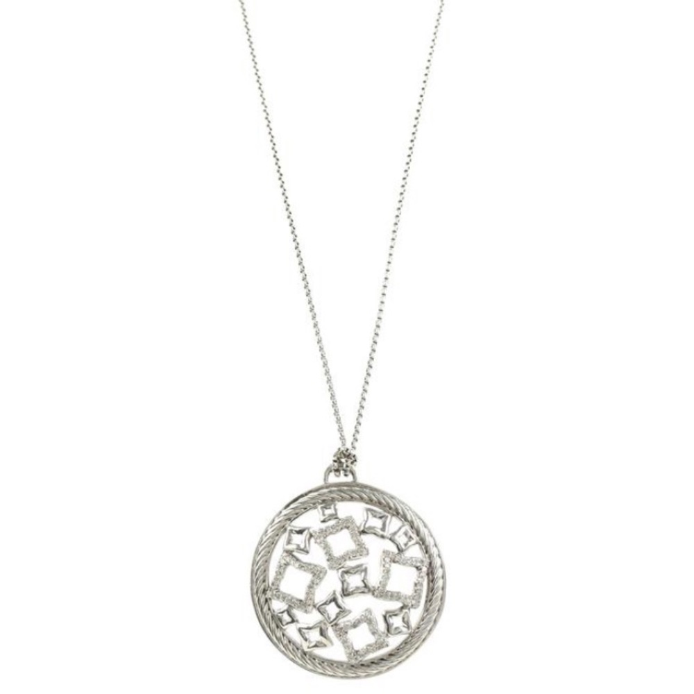 Authentic David Yurman Diamond Quatrefoil Pendant